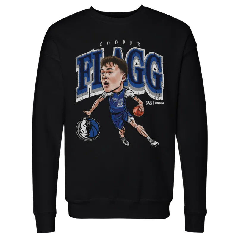 Cooper Flagg Dallas Mavericks Cartoon WHT sold by 500 Level