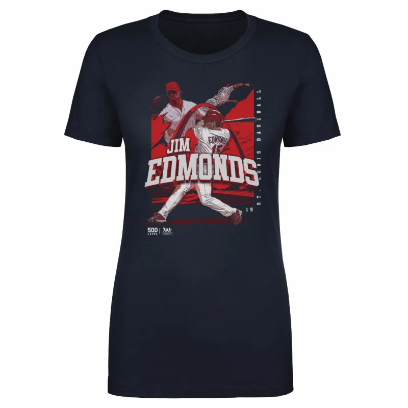 Jim Edmonds St. Louis Player Name WHT sold by 500 Level