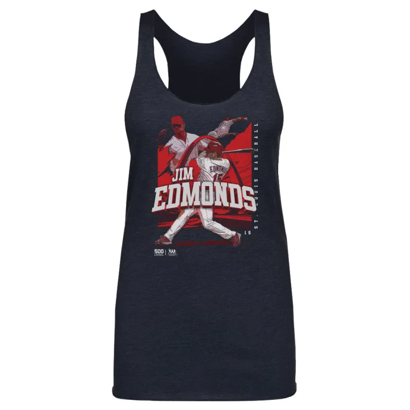 Jim Edmonds St. Louis Player Name WHT sold by 500 Level