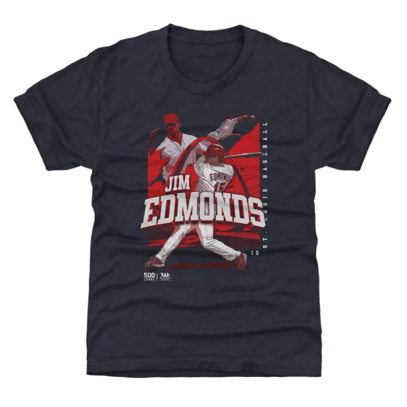 Jim Edmonds St. Louis Player Name WHT sold by 500 Level
