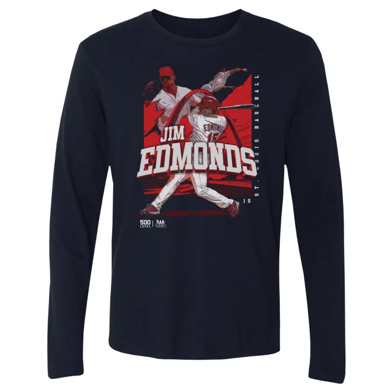 Jim Edmonds St. Louis Player Name WHT sold by 500 Level