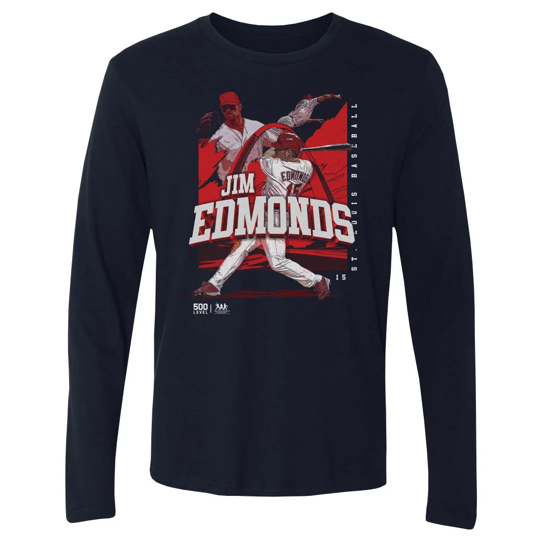 Jim Edmonds St. Louis Player Name WHT sold by 500 Level
