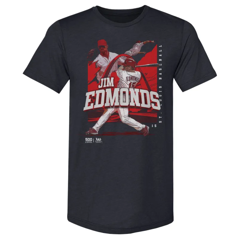 Jim Edmonds St. Louis Player Name WHT sold by 500 Level