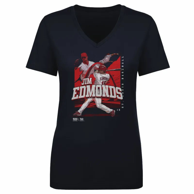 Jim Edmonds St. Louis Player Name WHT sold by 500 Level