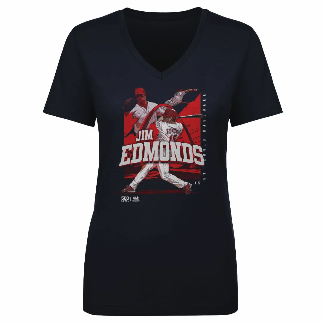 Jim Edmonds St. Louis Player Name WHT sold by 500 Level