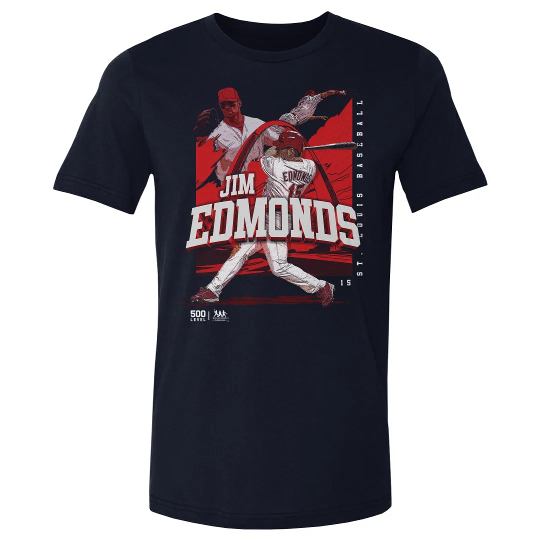 Jim Edmonds St. Louis Player Name WHT sold by 500 Level