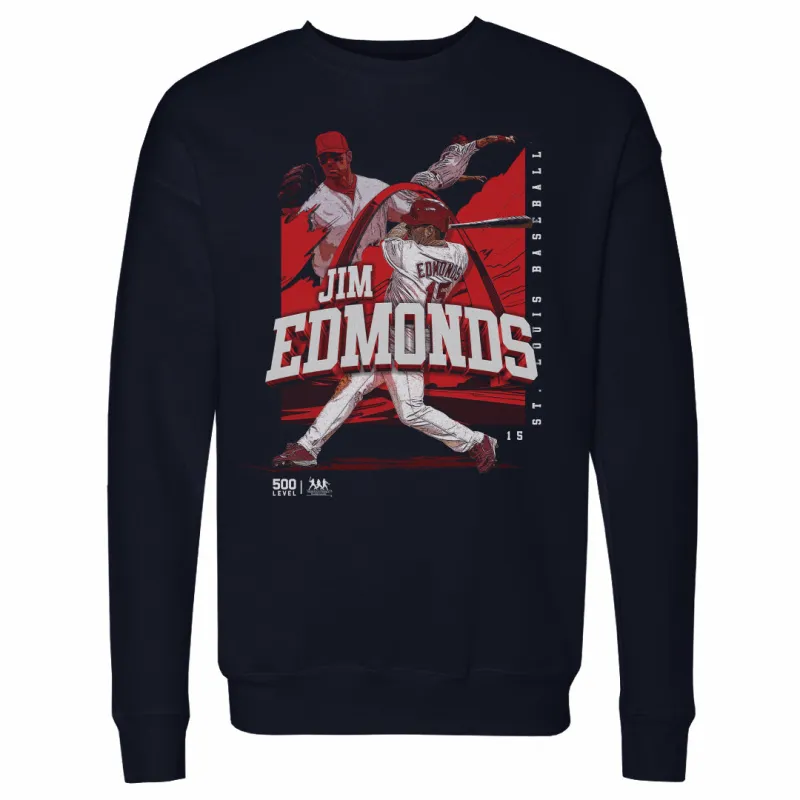 Jim Edmonds St. Louis Player Name WHT sold by 500 Level