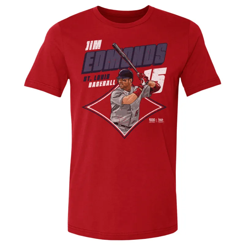 Jim Edmonds St. Louis Diamond WHT sold by 500 Level