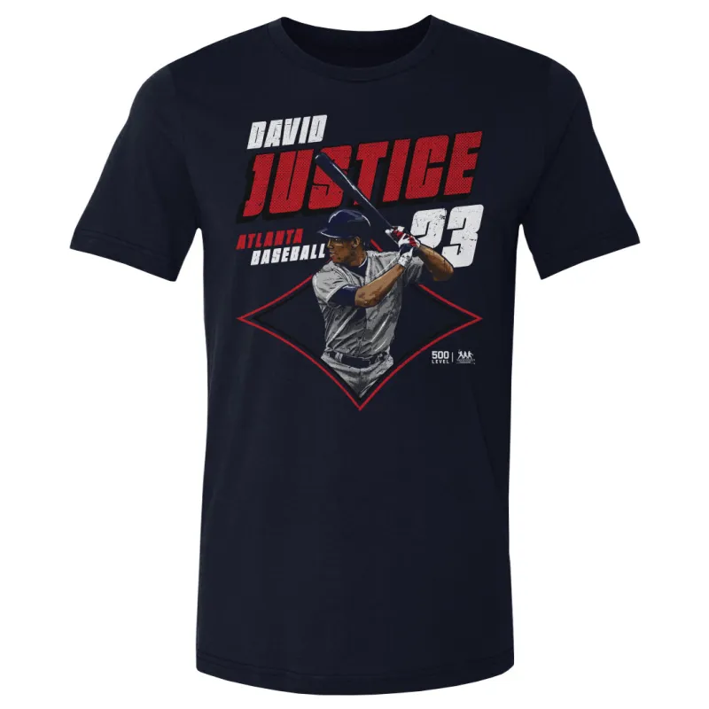 David Justice Atlanta Diamond WHT made by 500 Level