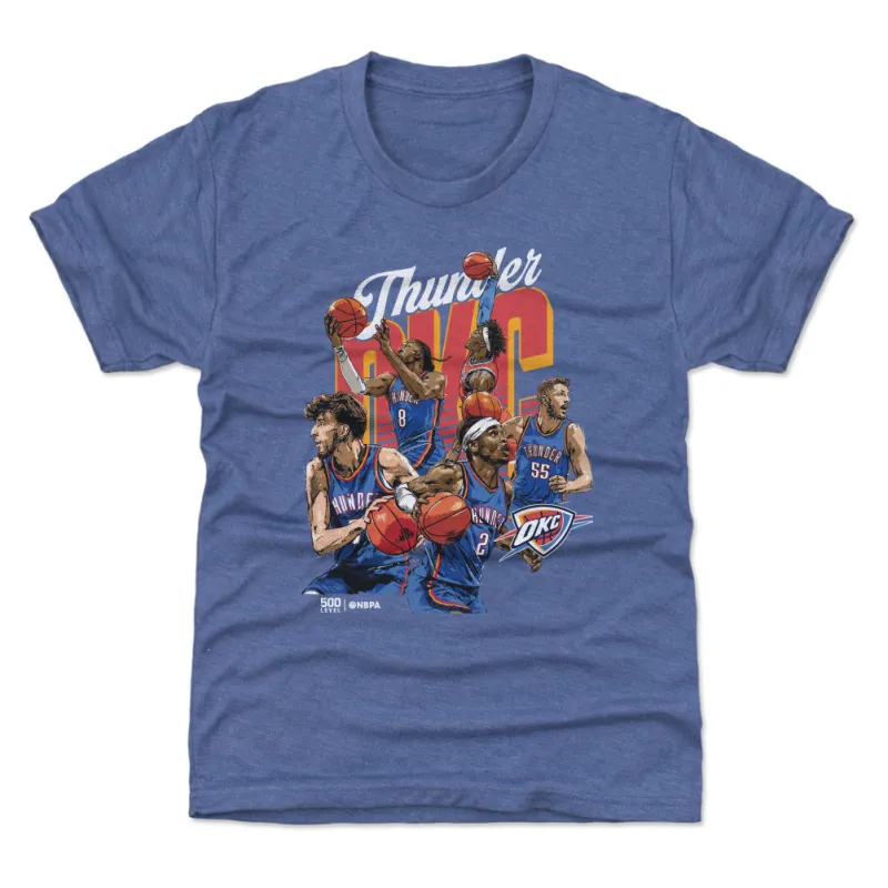 Oklahoma City Thunder Starting 5 WHT sold by 500 Level