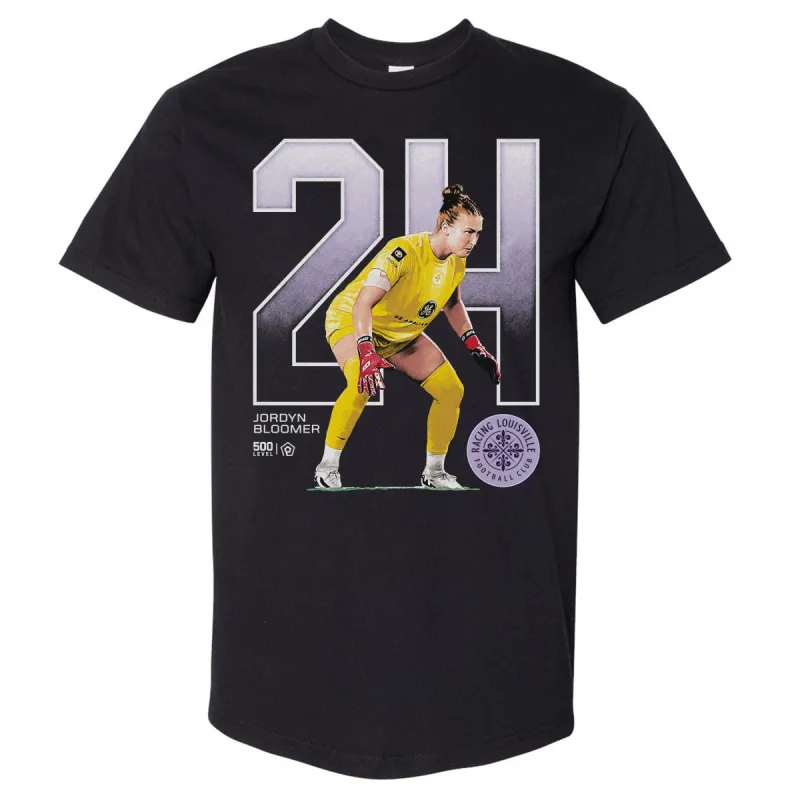 Jordyn Bloomer Racing Louisville FC Outline WHT sold by 500 Level