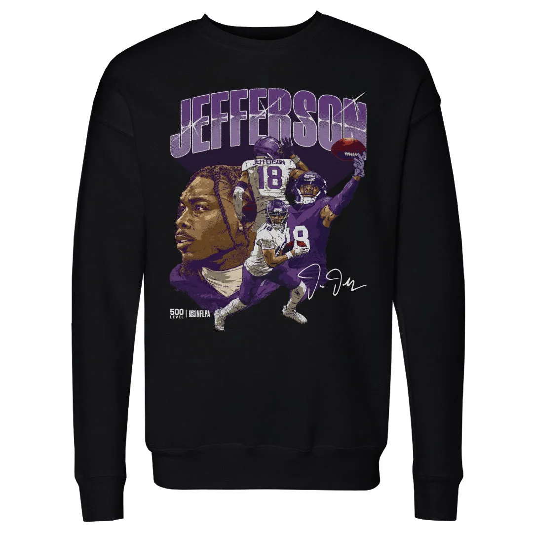 Justin Jefferson Minnesota Collage WHT sold by 500 Level