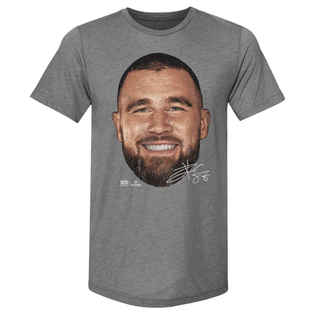 Travis Kelce Kansas City Vintage Head WHT sold by 500 Level