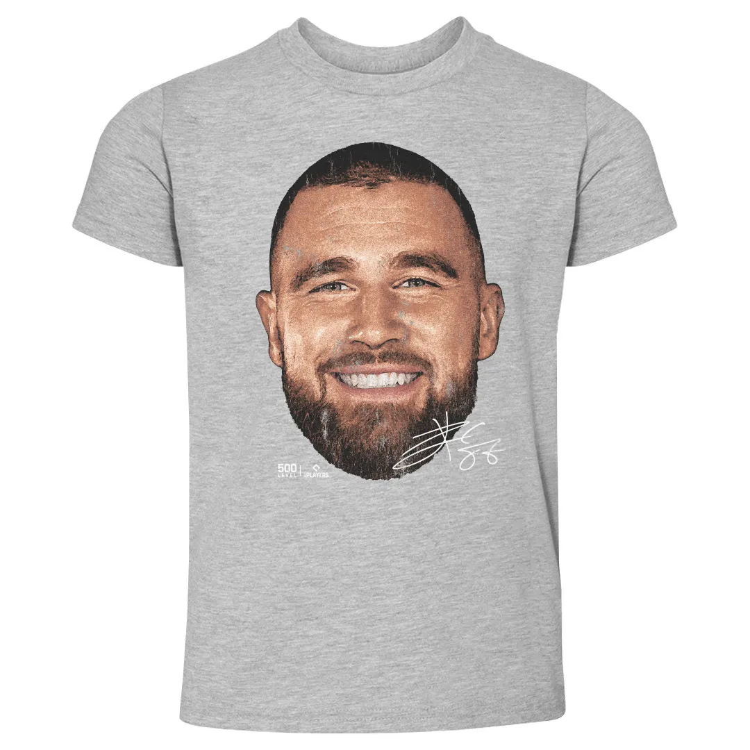 Travis Kelce Kansas City Vintage Head WHT sold by 500 Level