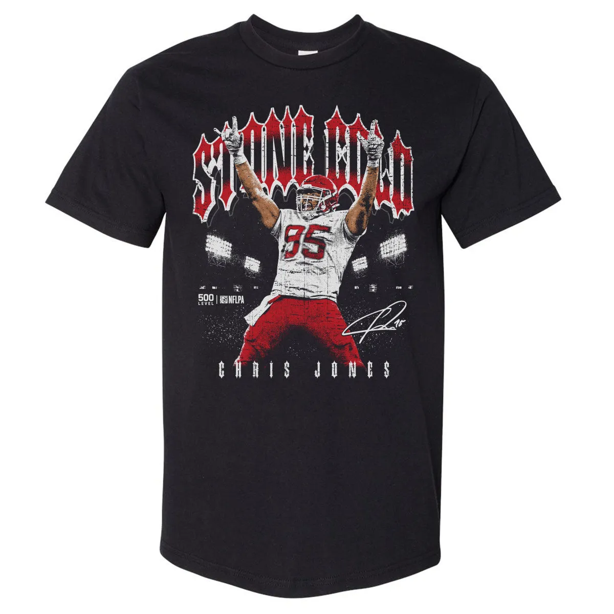 Chris Jones Kansas City Retro Stone Cold WHT sold by 500 Level