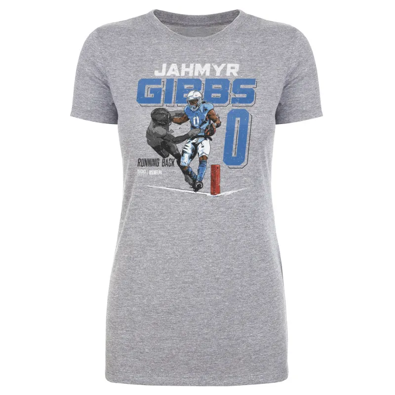 Jahmyr Gibbs Detroit Stiff Arm WHT sold by 500 Level