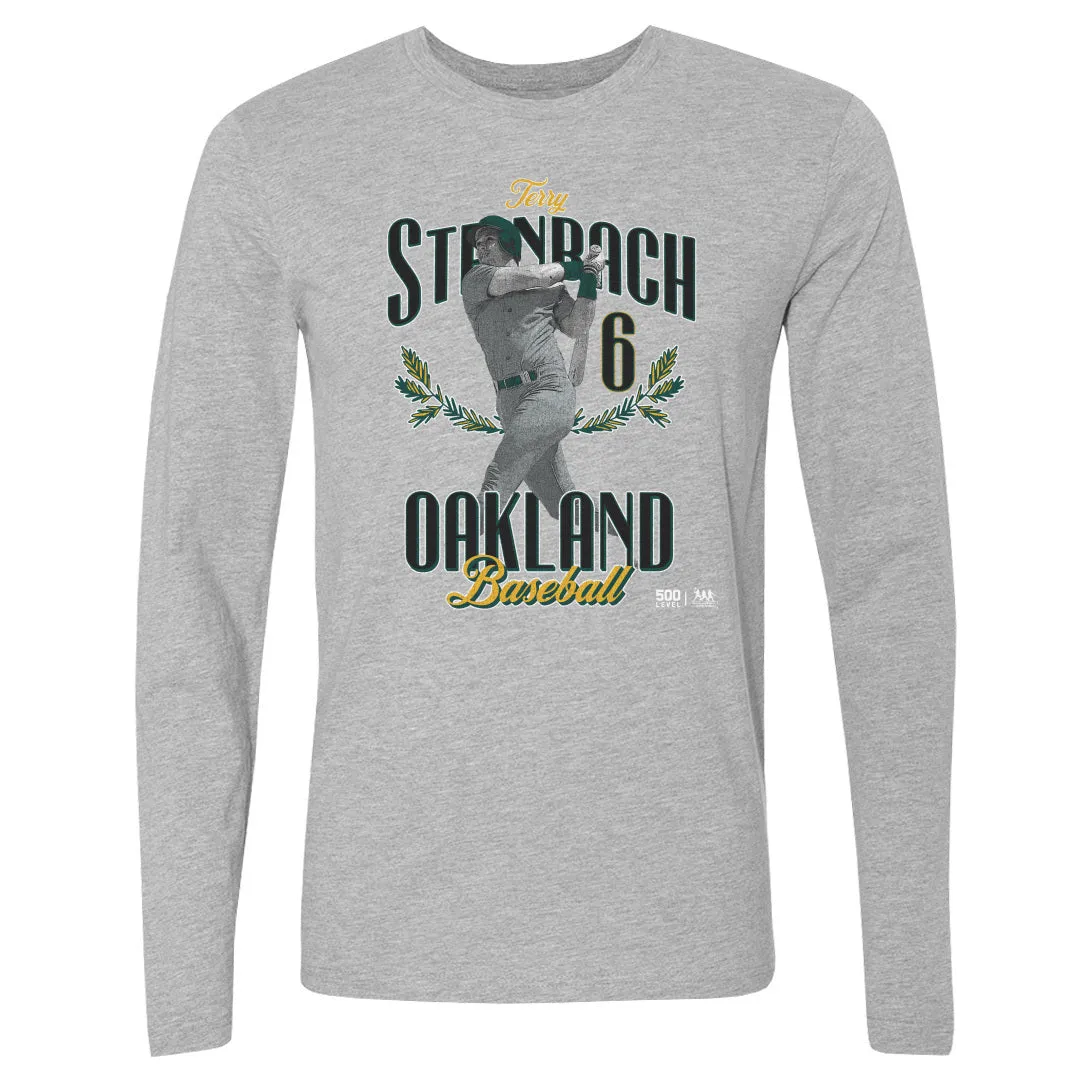 Terry Steinbach Oakland Name Number WHT sold by 500 Level
