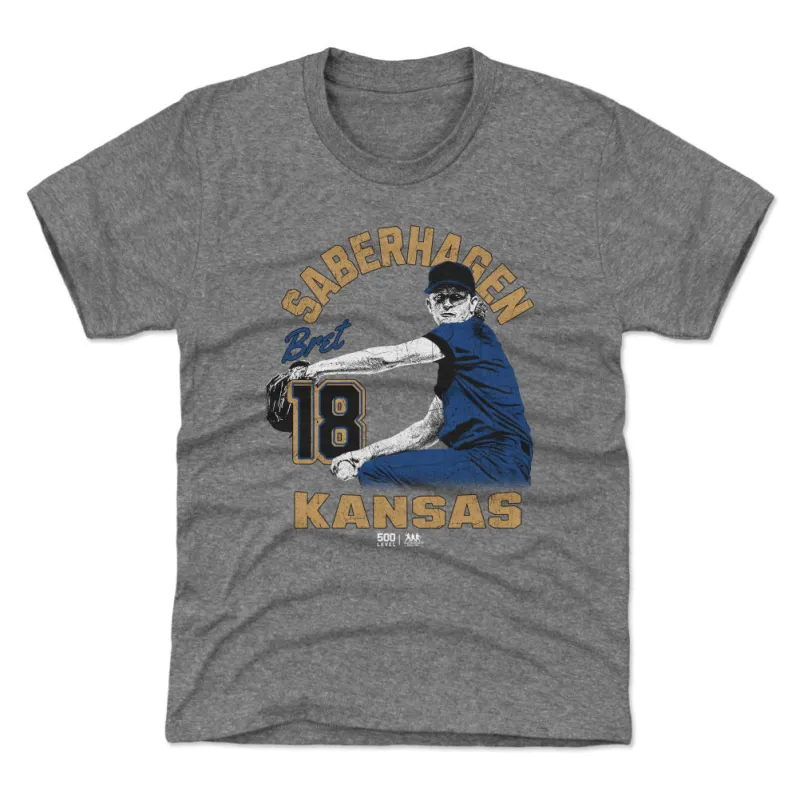 Bret Saberhagen Kansas City Player Name WHT sold by 500 Level