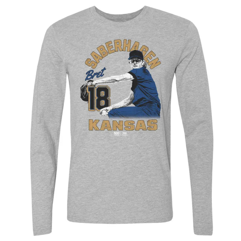 Bret Saberhagen Kansas City Player Name WHT sold by 500 Level