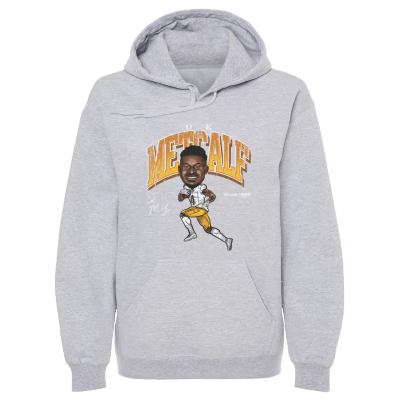 DK Metcalf Pittsburgh Cartoon WHT sold by 500 Level