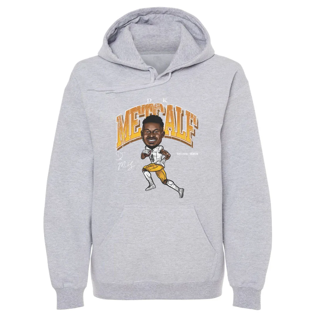 DK Metcalf Pittsburgh Cartoon WHT sold by 500 Level