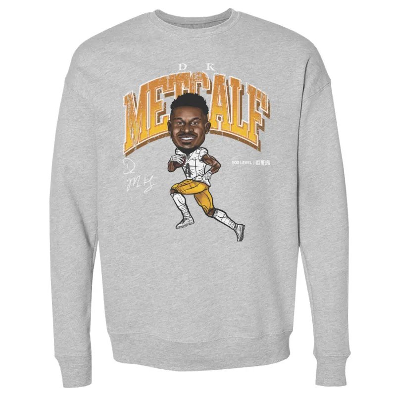 DK Metcalf Pittsburgh Cartoon WHT sold by 500 Level