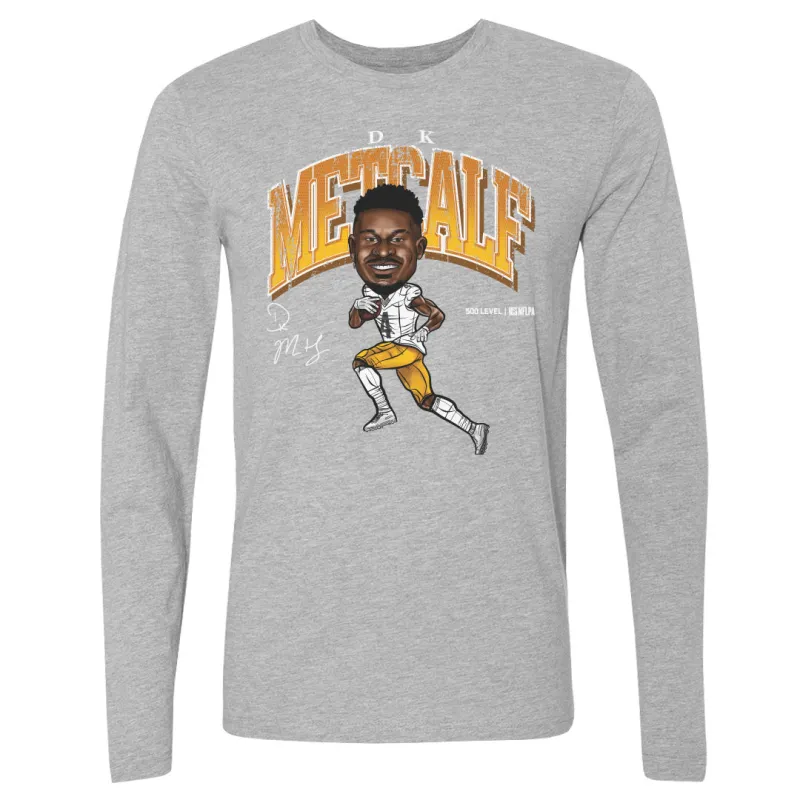 DK Metcalf Pittsburgh Cartoon WHT sold by 500 Level