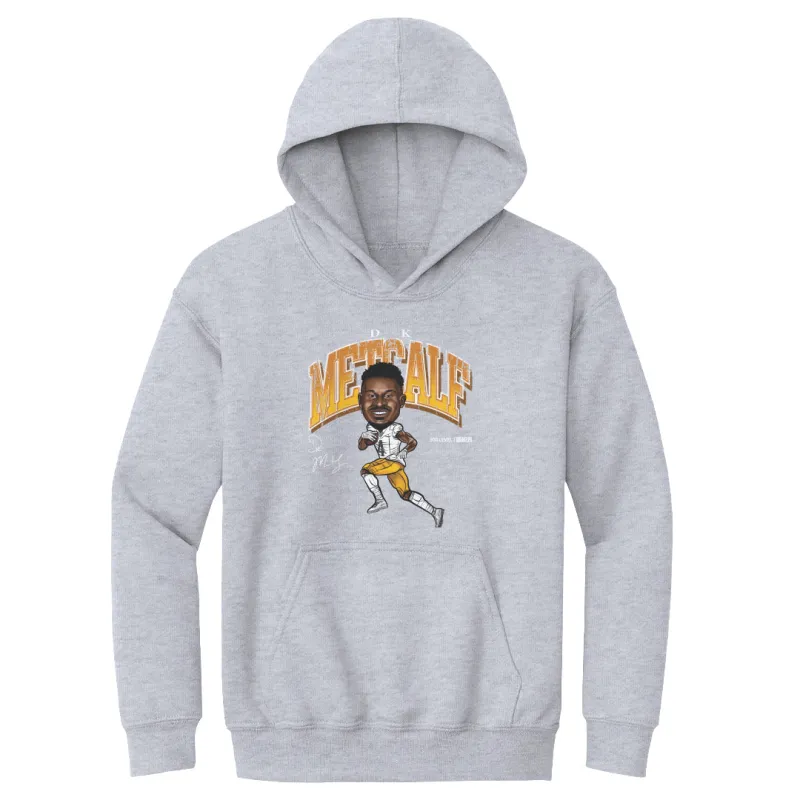 DK Metcalf Pittsburgh Cartoon WHT sold by 500 Level
