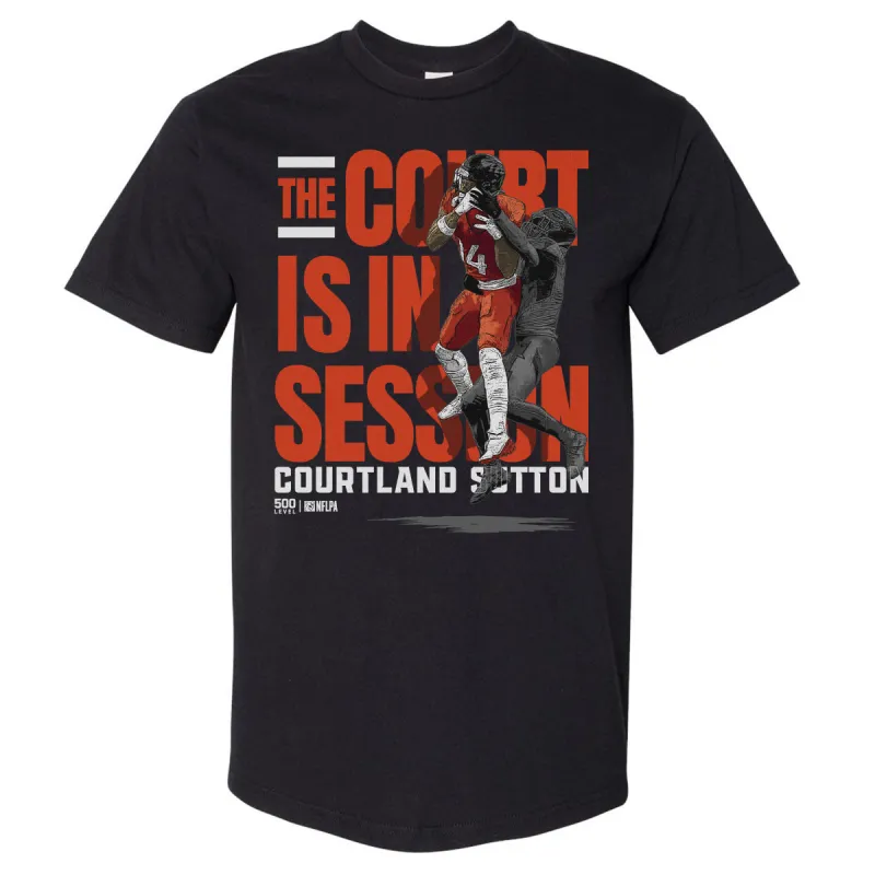 Courtland Sutton Denver In Session WHT sold by 500 Level