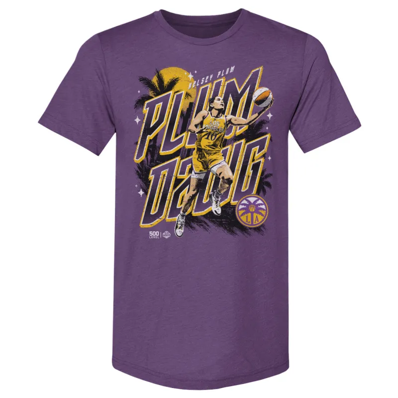 Kelsey Plum Los Angeles Sparks Plum Dawg WHT sold by 500 Level