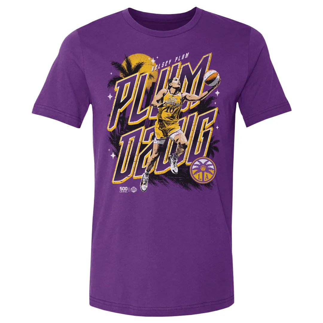 Kelsey Plum Los Angeles Sparks Plum Dawg WHT sold by 500 Level