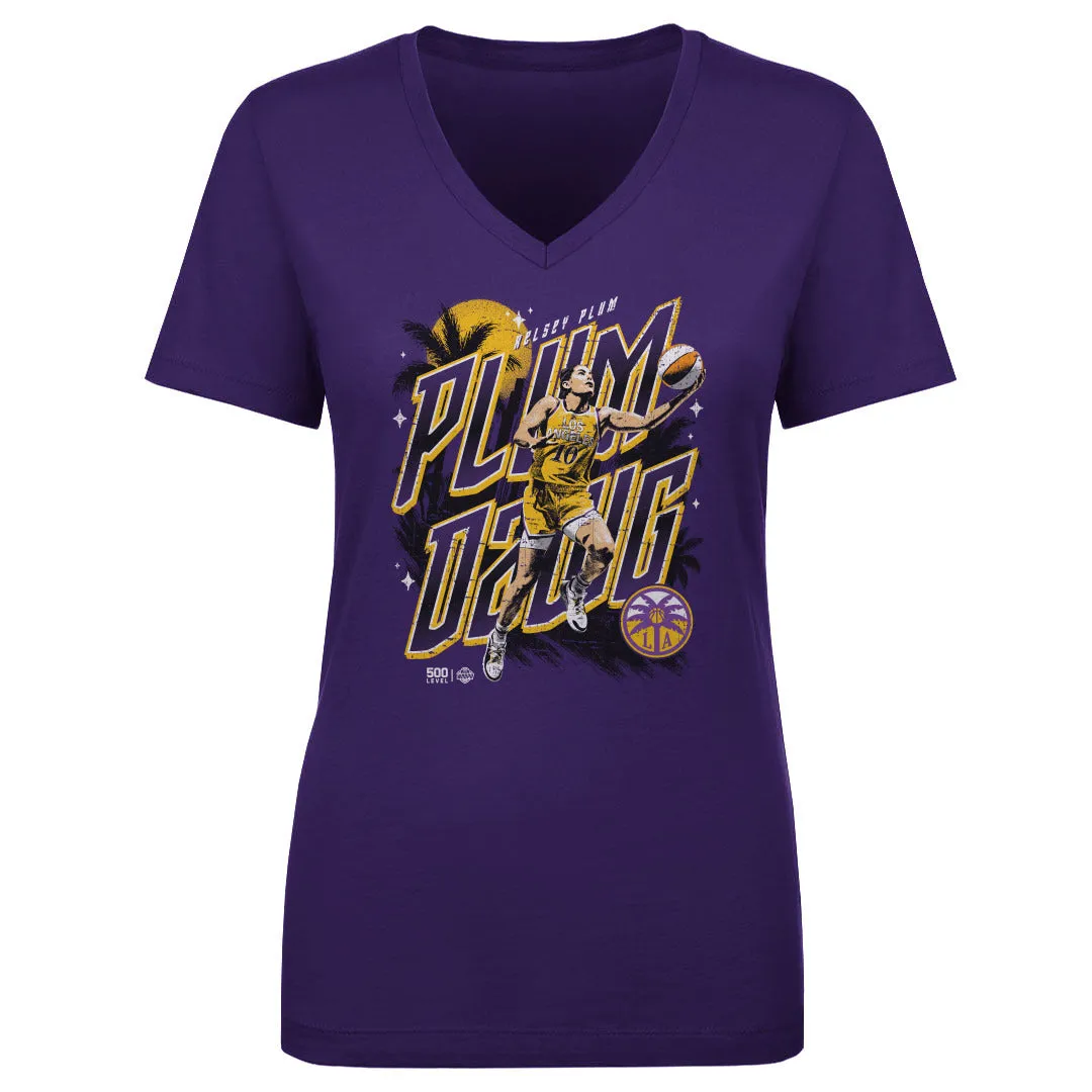 Kelsey Plum Los Angeles Sparks Plum Dawg WHT sold by 500 Level