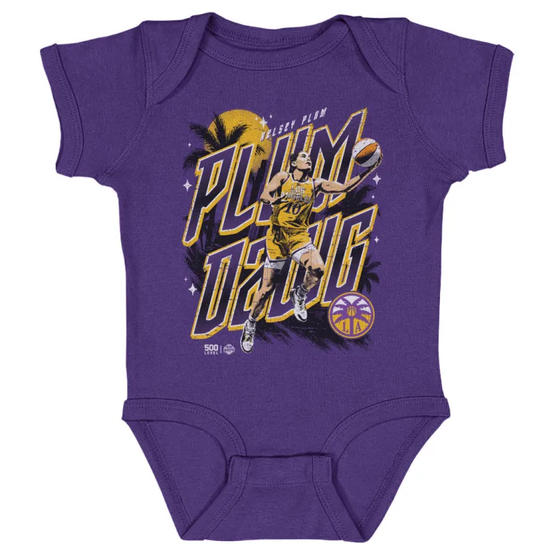 Kelsey Plum Los Angeles Sparks Plum Dawg WHT sold by 500 Level