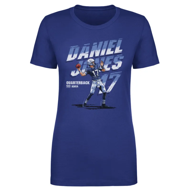 Daniel Jones Indianapolis Name Number WHT sold by 500 Level