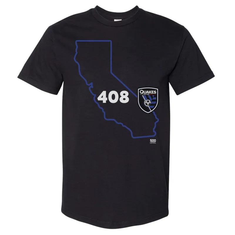 San Jose Earthquakes 408 Area Code State WHT sold by 500 Level