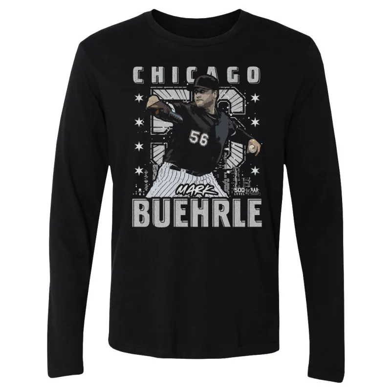 Mark Buehrle Chicago W Gritty WHT made by 500 Level