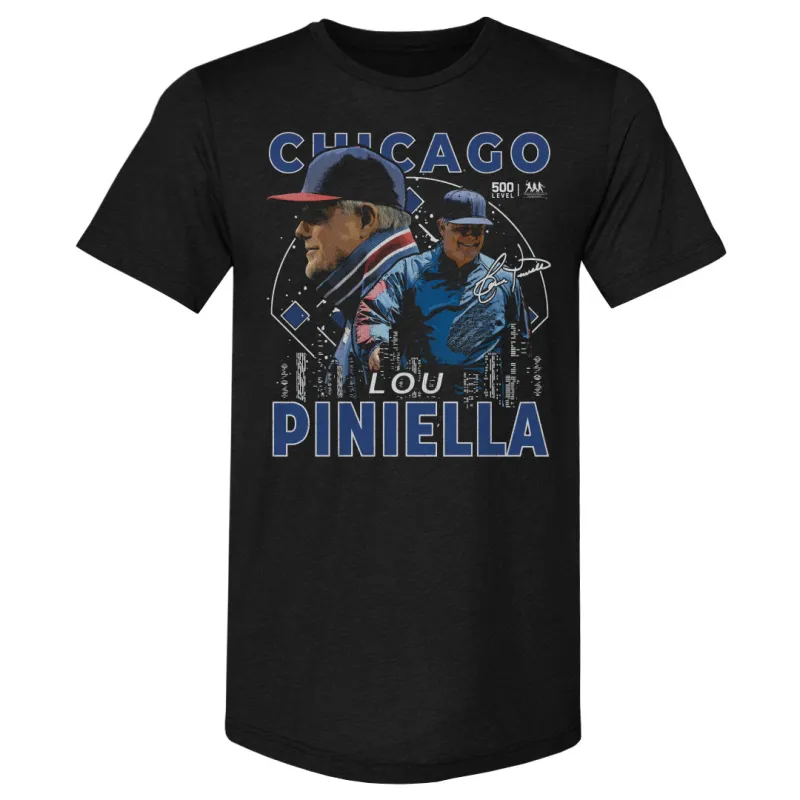 Lou Piniella Chicago C Gritty WHT sold by 500 Level