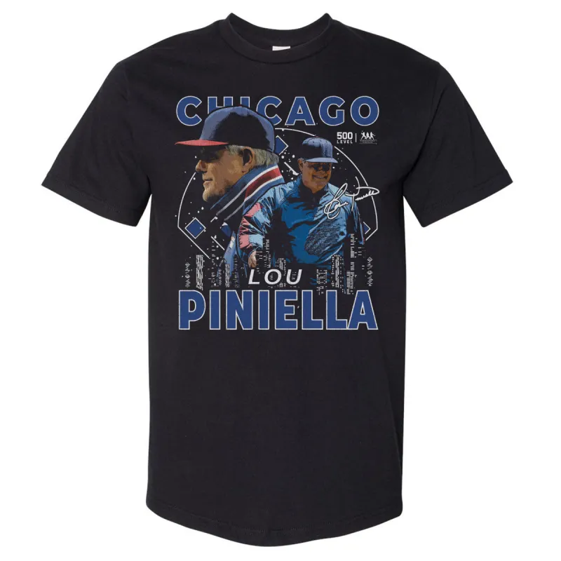 Lou Piniella Chicago C Gritty WHT sold by 500 Level