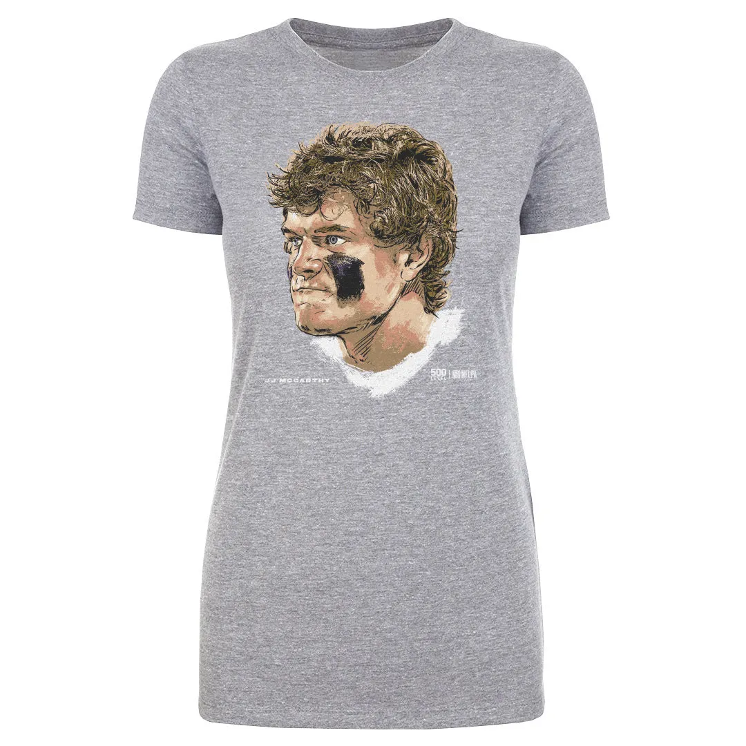 J.J. McCarthy Minnesota Game Face WHT sold by 500 Level