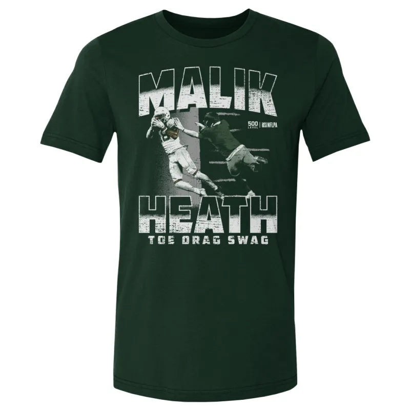 Malik Heath Green Bay Toe Drag Swag WHT sold by 500 Level