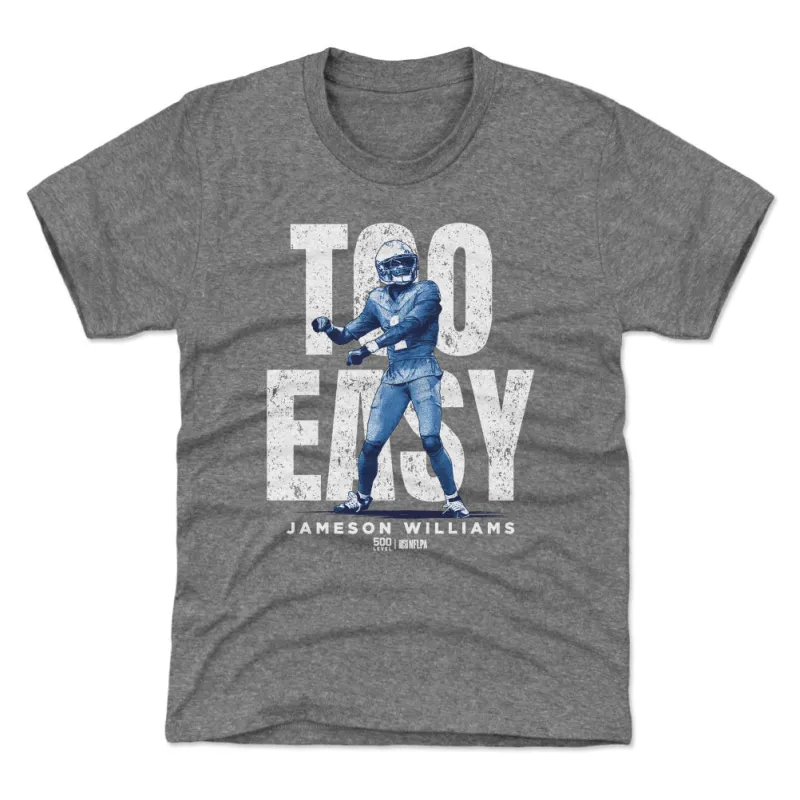 Jameson Williams Detroit Too Easy WHT sold by 500 Level