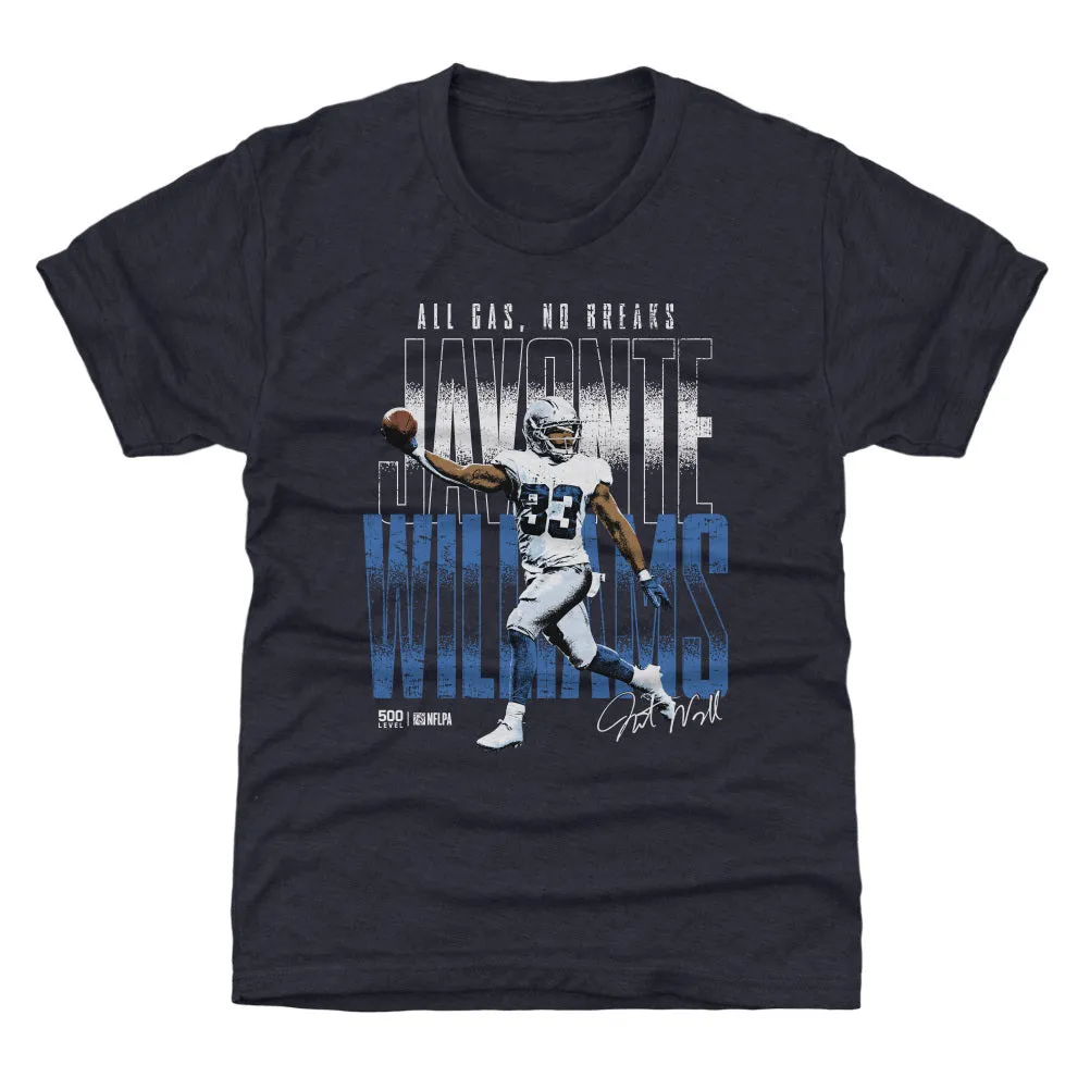 Javonte Williams Dallas All Gas No Breaks WHT sold by 500 Level