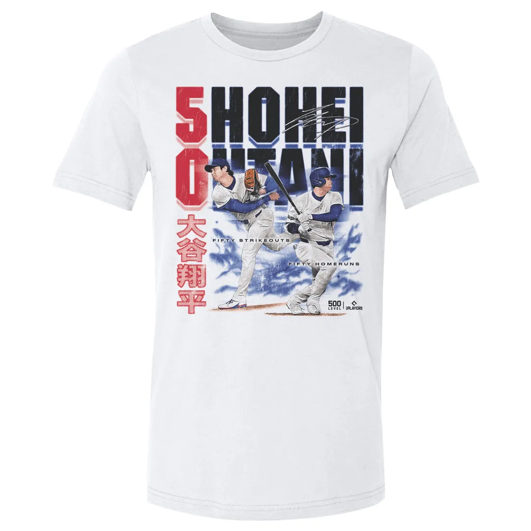 Shohei Ohtani Los Angeles D 50 Strikeouts 50 Home Runs sold by 500 Level product image thumbnail 3