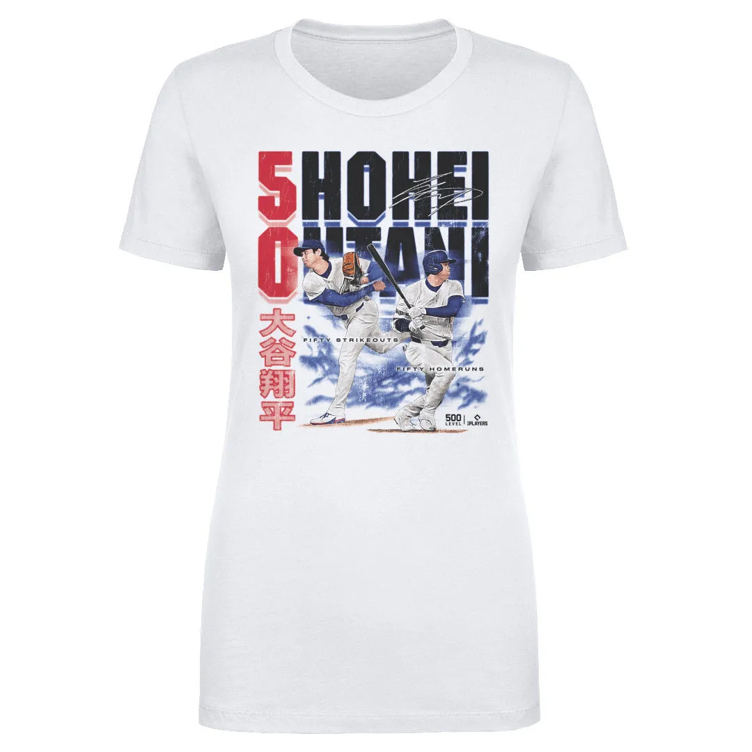 Shohei Ohtani Los Angeles D 50 Strikeouts 50 Home Runs sold by 500 Level product image thumbnail 2