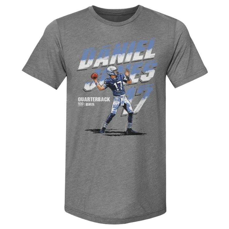 Daniel Jones Indianapolis Name Number WHT sold by 500 Level