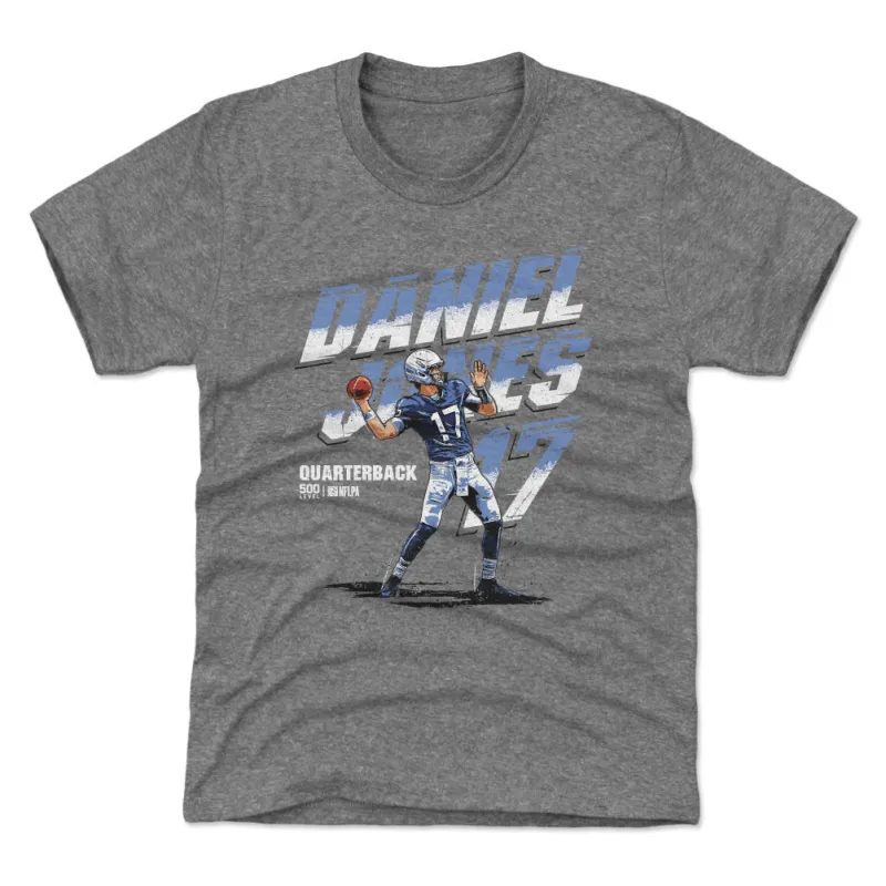 Daniel Jones Indianapolis Name Number WHT sold by 500 Level