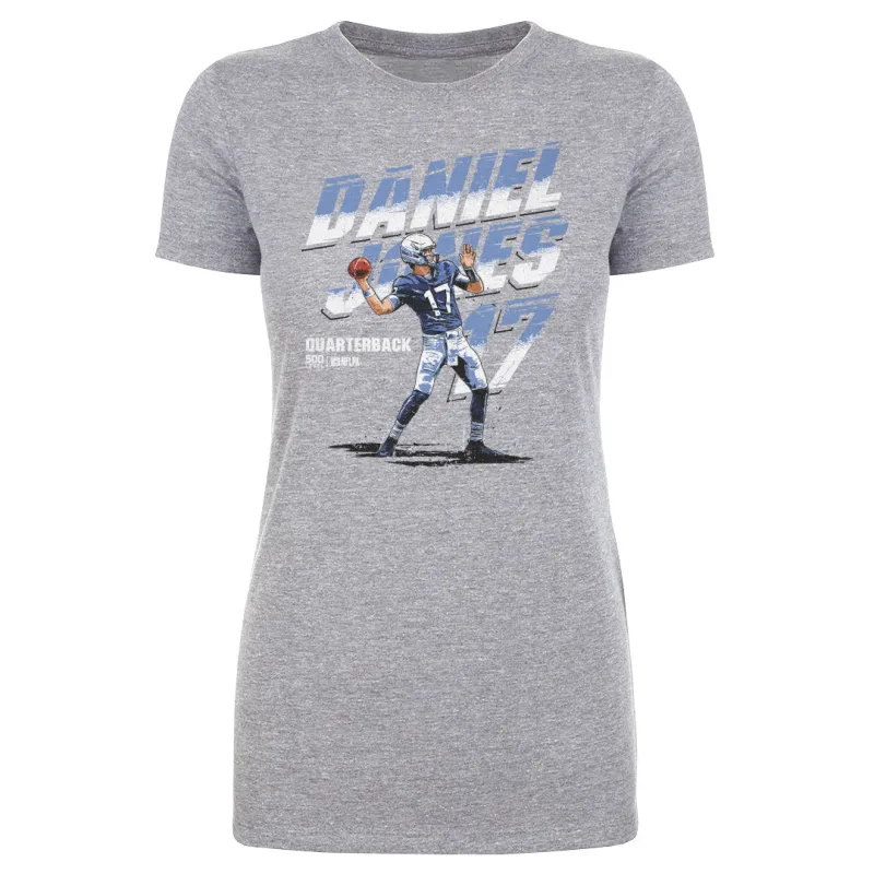 Daniel Jones Indianapolis Name Number WHT sold by 500 Level