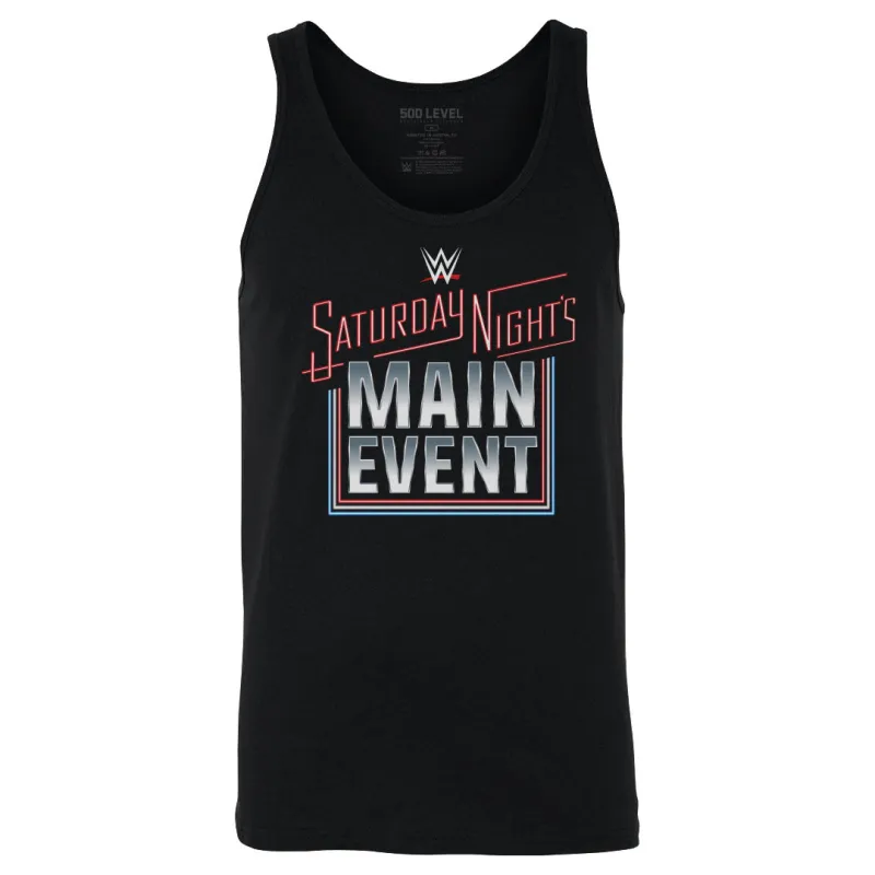 WWE Saturday Night's Main Event 2024 Logo WHT made by 500 Level