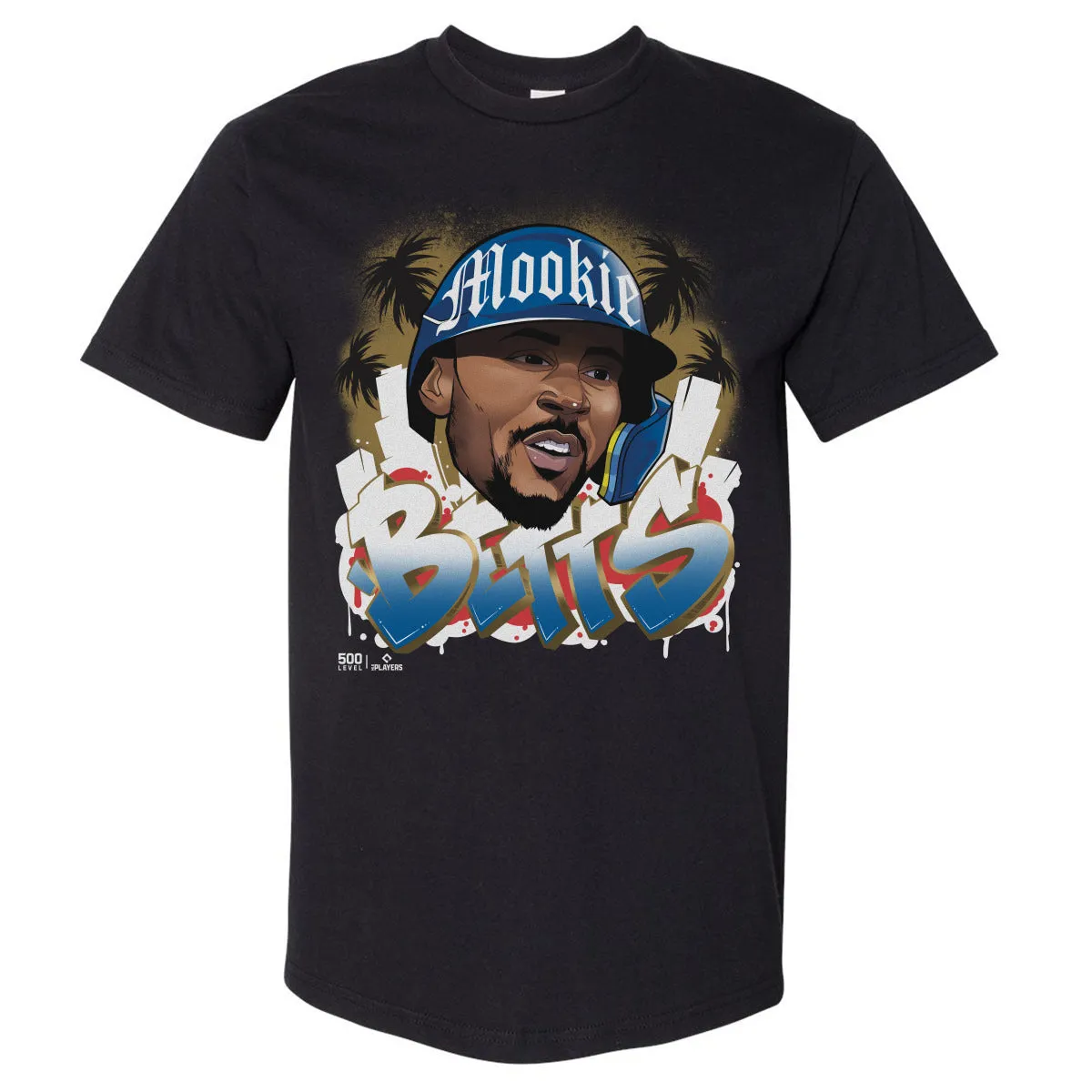 Mookie Betts Los Angeles D Graffiti WHT sold by 500 Level