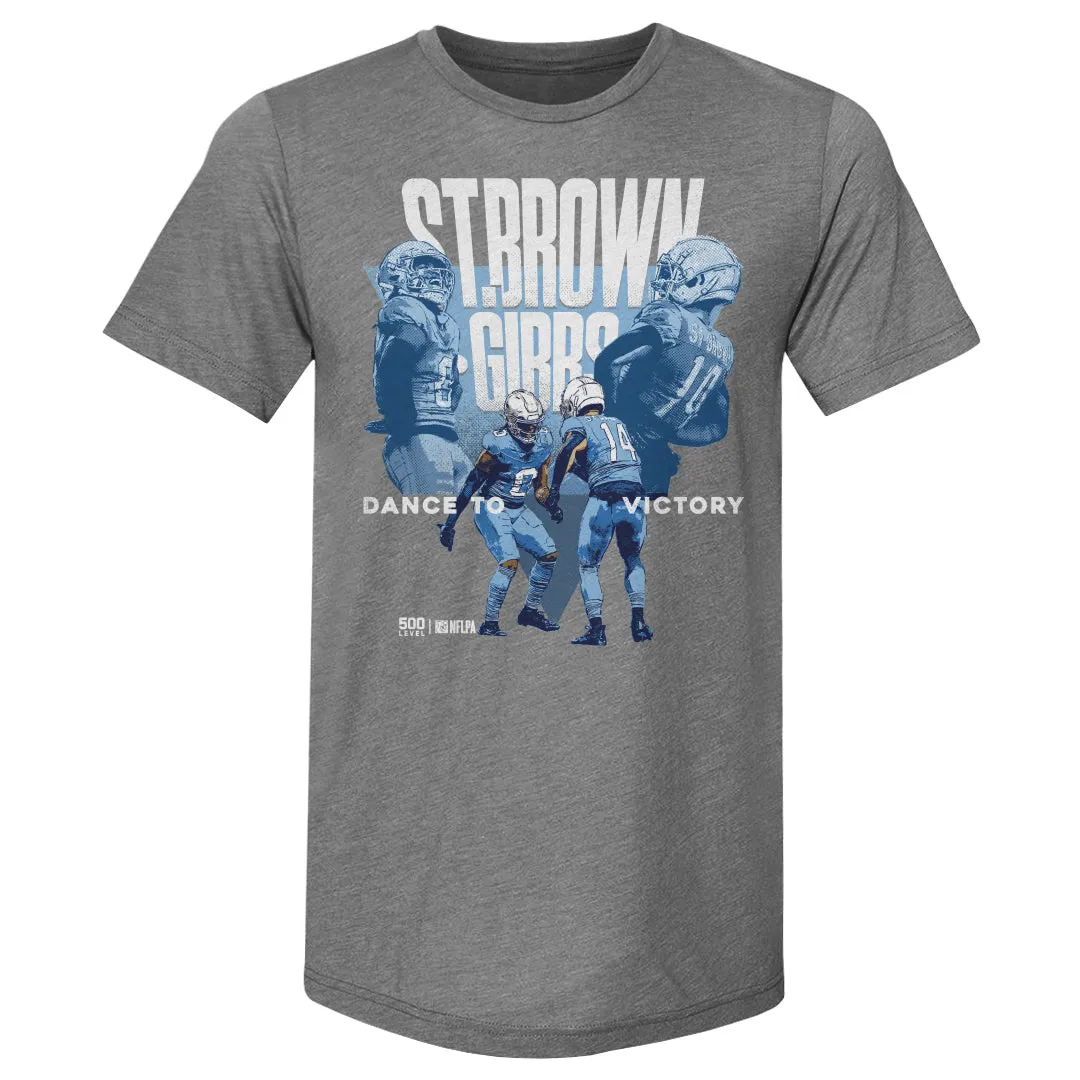 Jahmyr Gibbs & Amon Ra St. Brown Detroit Victory Dance WHT sold by 500 Level